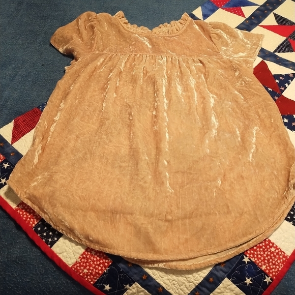 LOFT Pink Ruffled Bib Collar Velvety Blouse - Picture 12 of 12